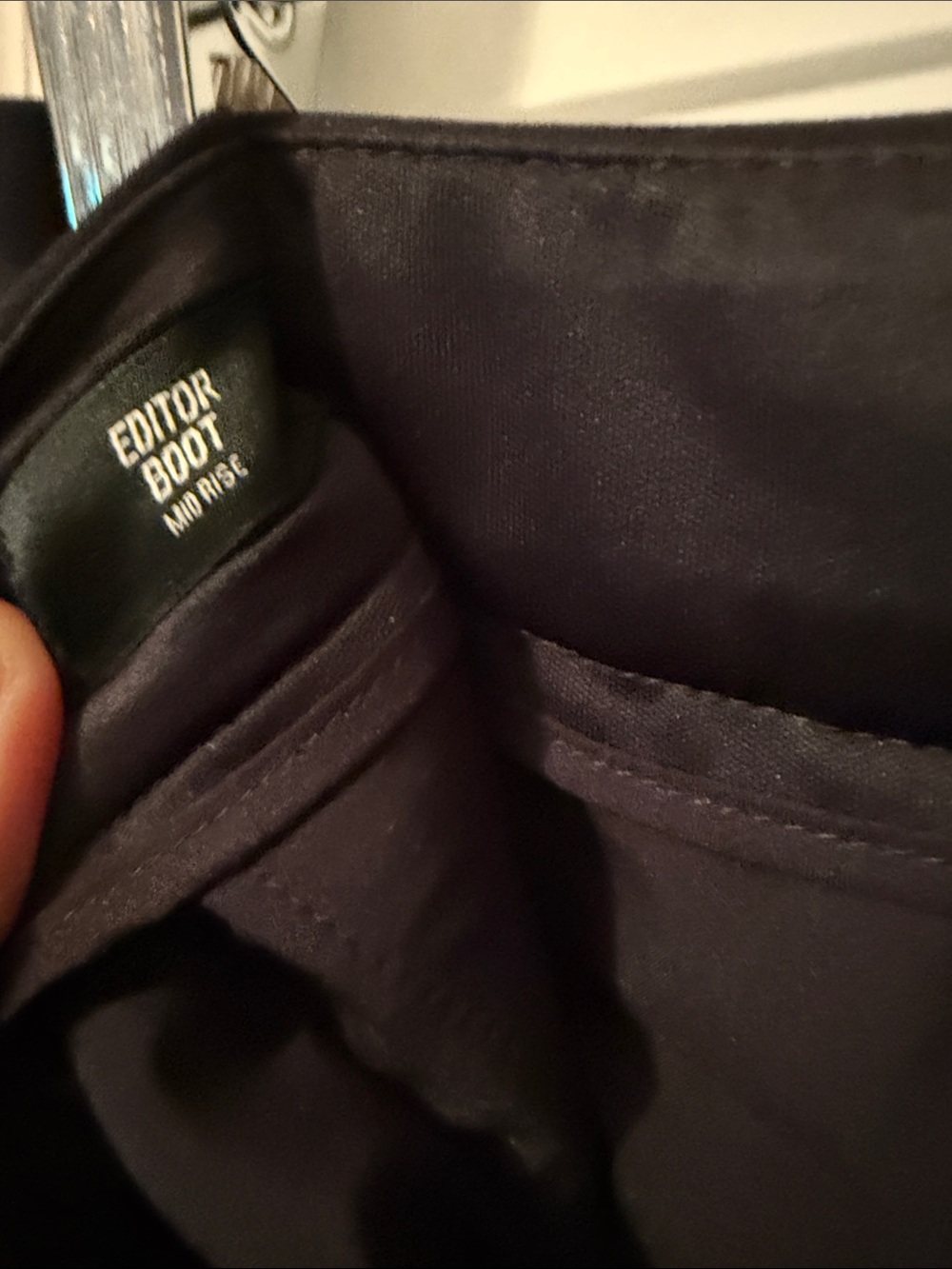 Express Editor Mid-rise Bootcut Black Women's Tailored Trousers - Picture 3 of 3